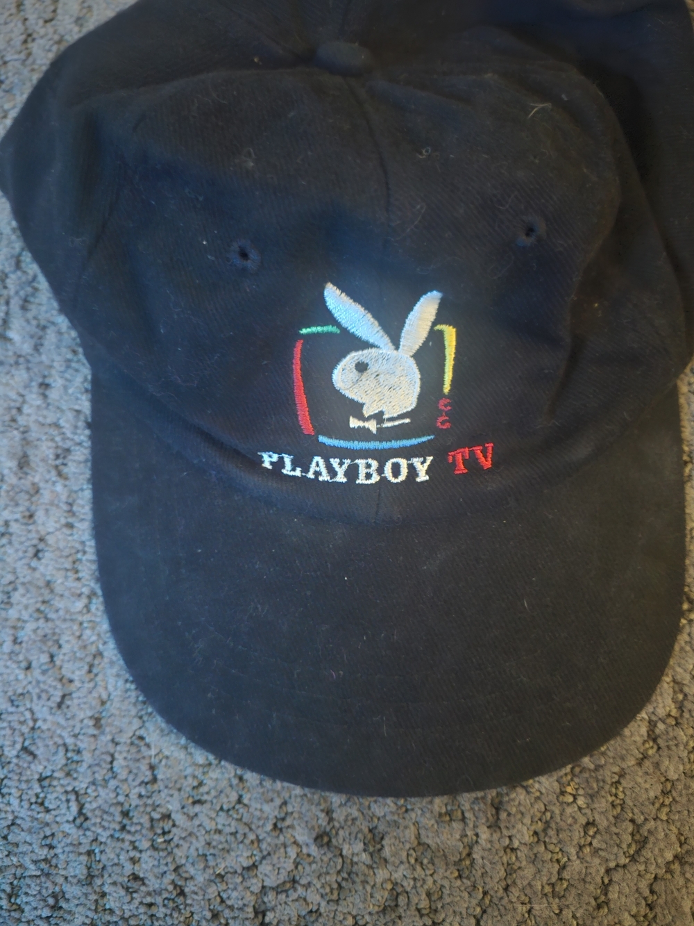 PLAYBOY Black Baseball Cap - Embroidered Logo